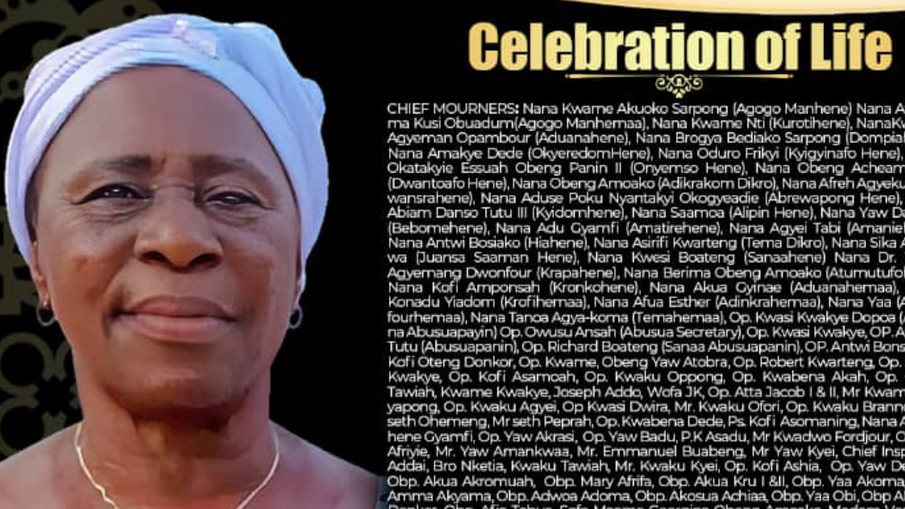 FINAL FUNERAL RITES OF OBAAPANIN ESTHER OHENEWAA A.KA. KAALI,MAAME HENEWAA  | 1944-2025 |