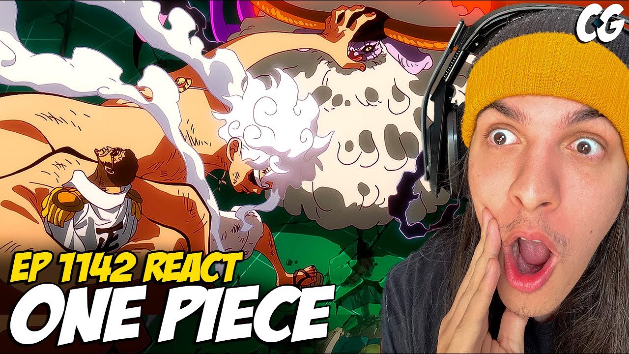 LUFFY SEGUROU KIZARU E SATURN SOZINHO!! VEGAPUNK MORREU?! - React One Piece EP 1142