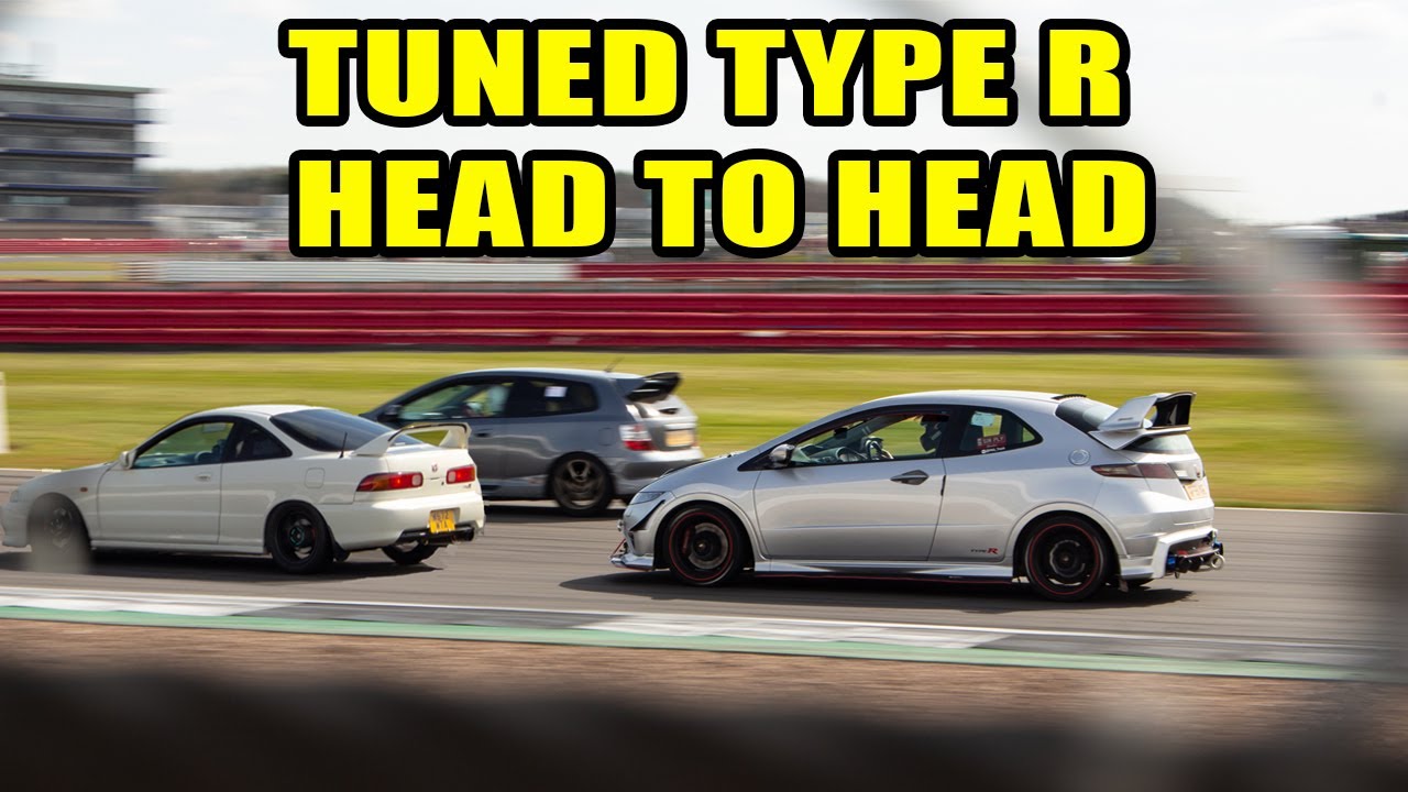 Tuned FN2 VS Tuned EP3 And DC2 Head To Head At Silverstone - FN2 track - Japfest 2022