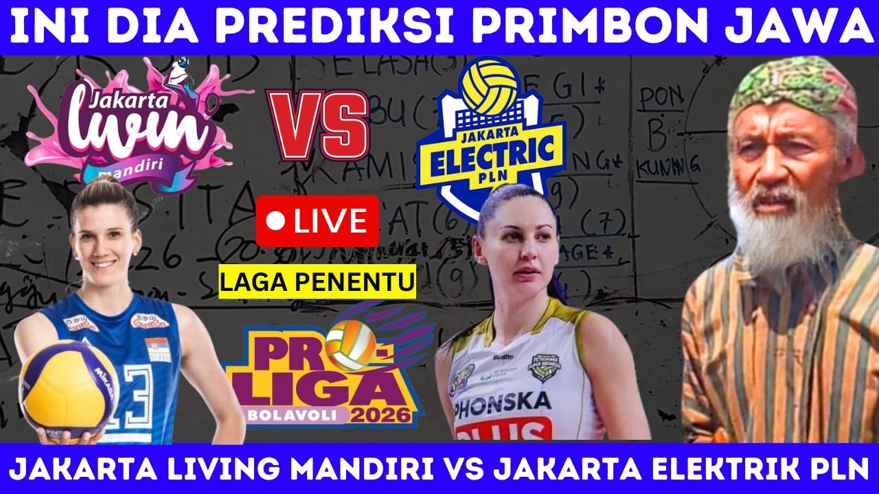 🔴LAGA PENENTU❗Jakarta Livin Mandiri VS Jakarta Elektrik - PROLIGA 2026 PUTRI