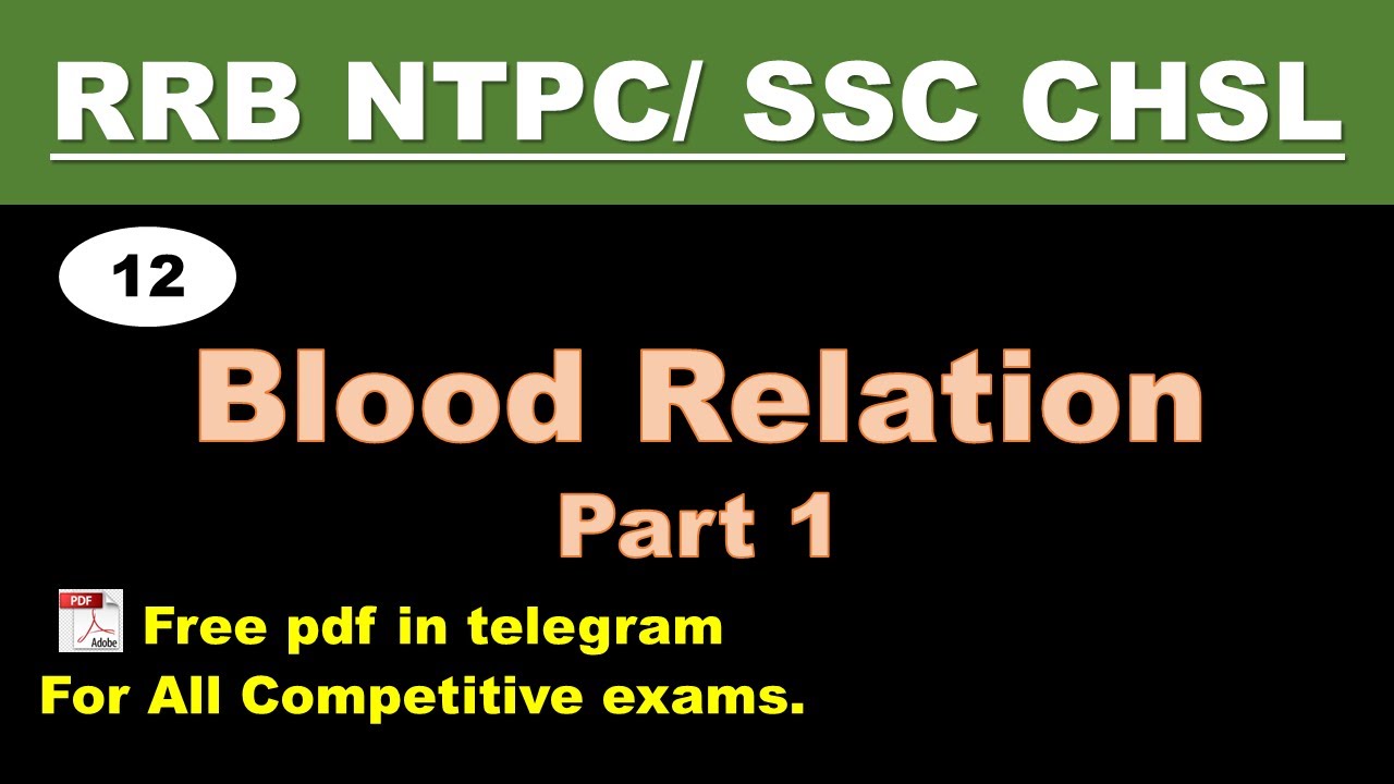 Blood Relation Part 1 || Logical Reasoning || RRB NTPC || Abhishek Sachan || #caandlr