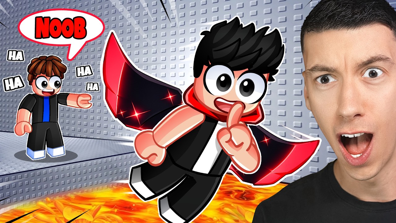 J’ai fait semblant d’être un noob puis j’ai utilisé des AILES DE DÉMON à 0,01 % dans Roblox