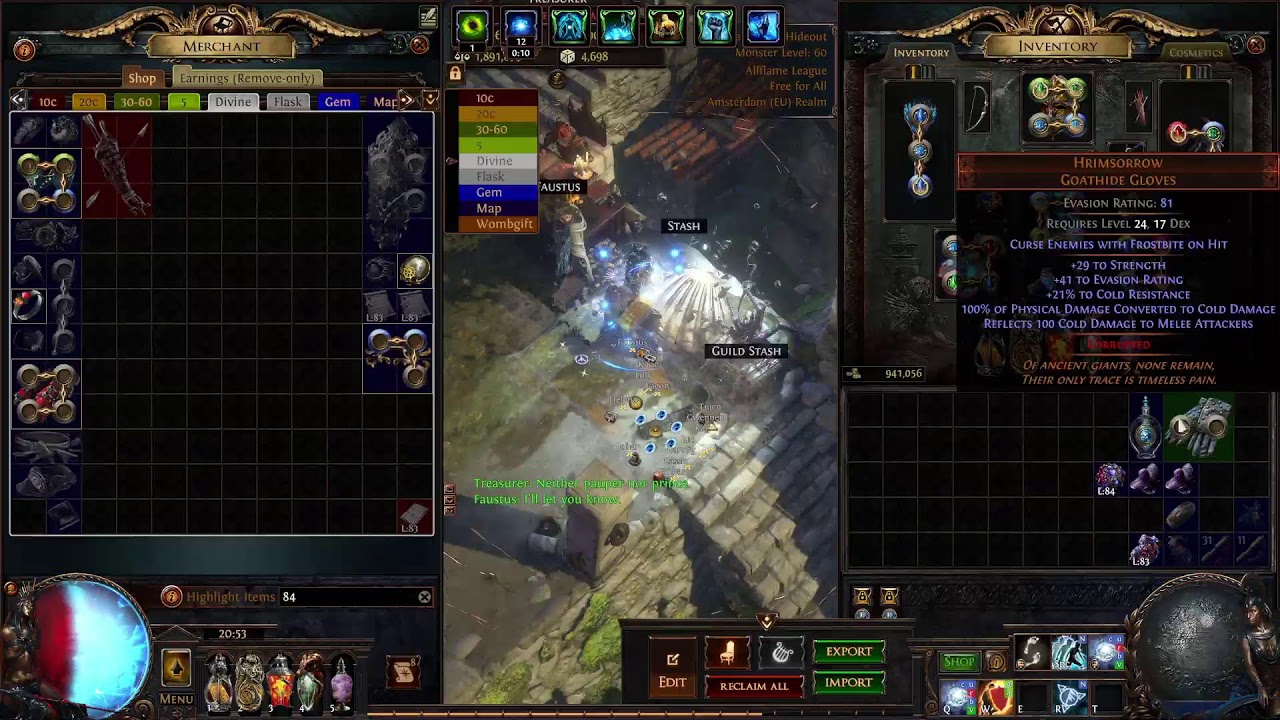 Path of Exile 3.29 Curse of the Allflame | Occultist Power charge stacker Winter Orb (Breach Dunes)