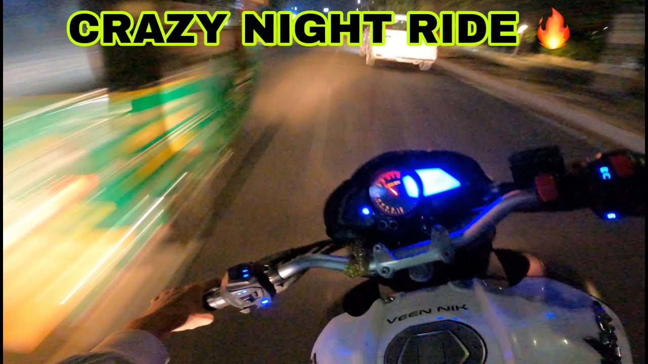 Crazy Night ride 🔥|| Ns200 || Mt15 || RR310 || #telugumotovlogs #nightride