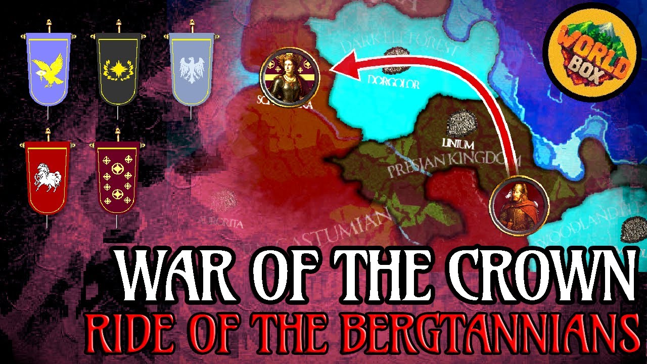 War of the Crown | Worldbox Map Wars | Ride of the Bergtannians