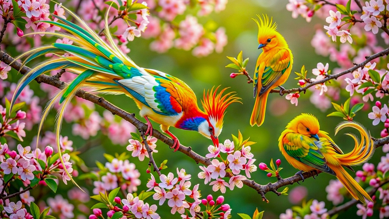 Relaxing Piano & Spring Birdsong 🎹 Deep Sleep Music for Anxiety Relief and Calm