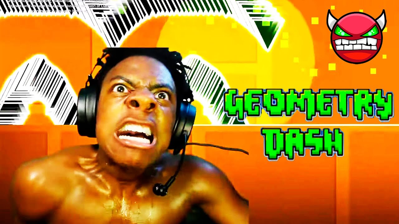 ISHOWSPEED PLAYS GEOMETRY DASH