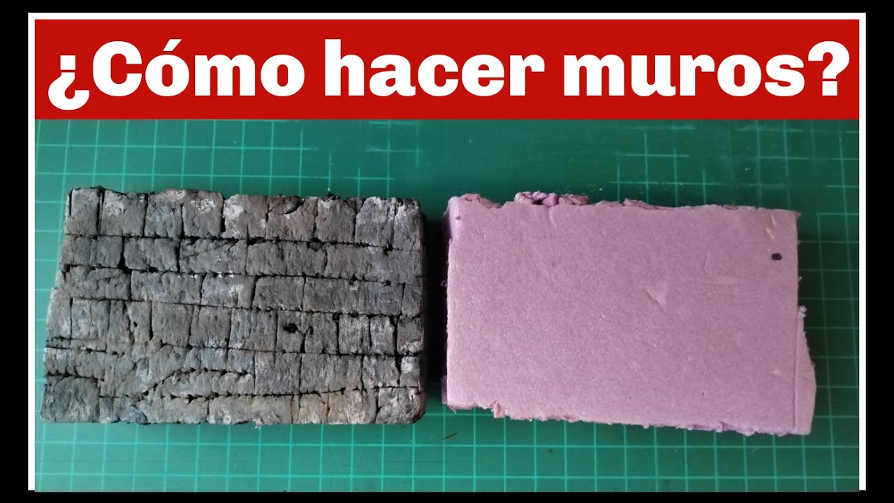 ¿Cómo hacer muros para la maqueta?