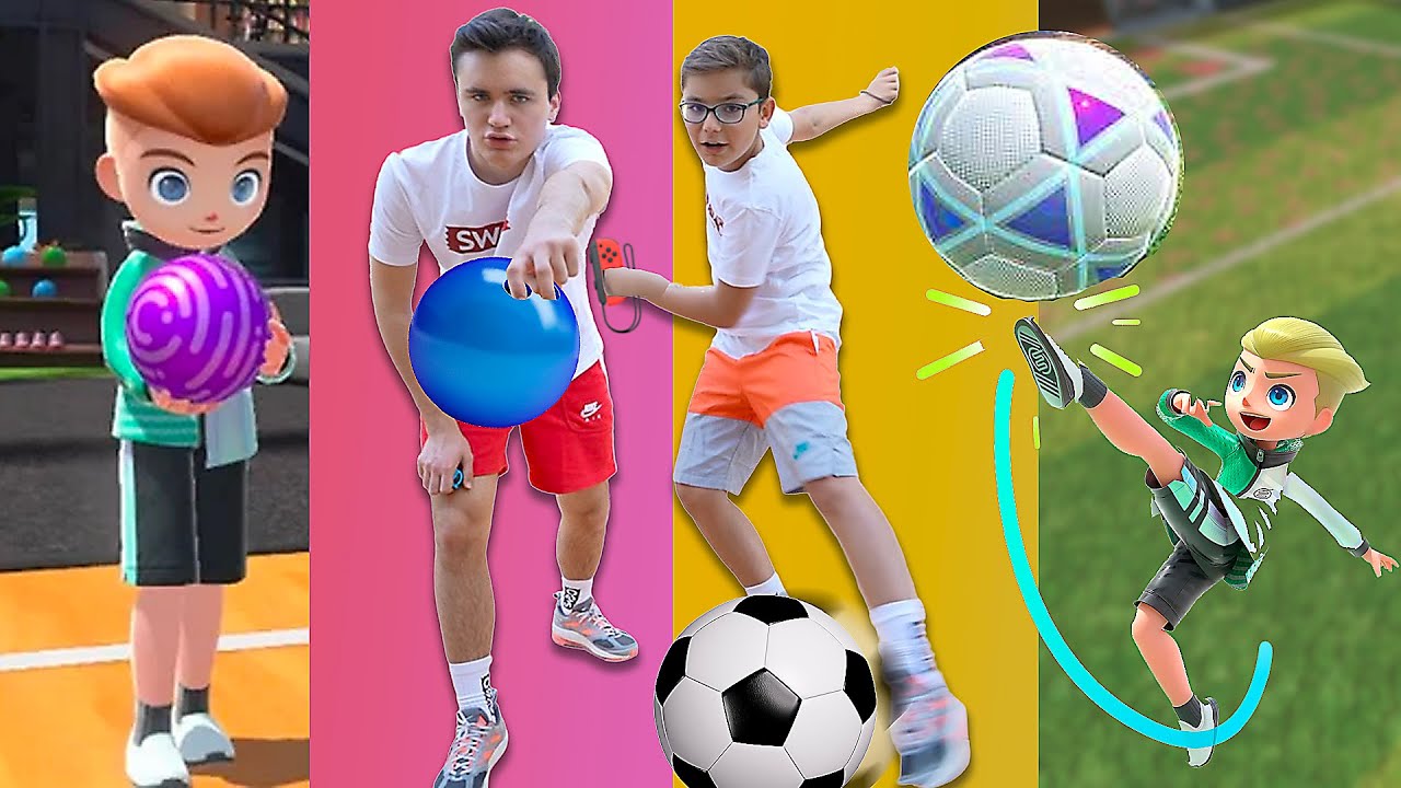 SWAN & NÉO TESTENT NINTENDO SWITCH SPORTS ! (Football, Bowling, Tennis, Badminton...)