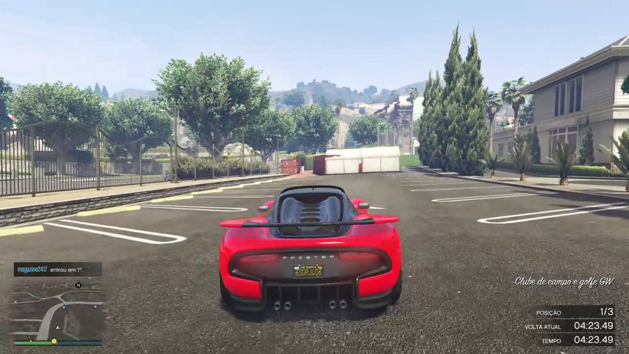 Grand Theft Auto V corrida com novo carro 801