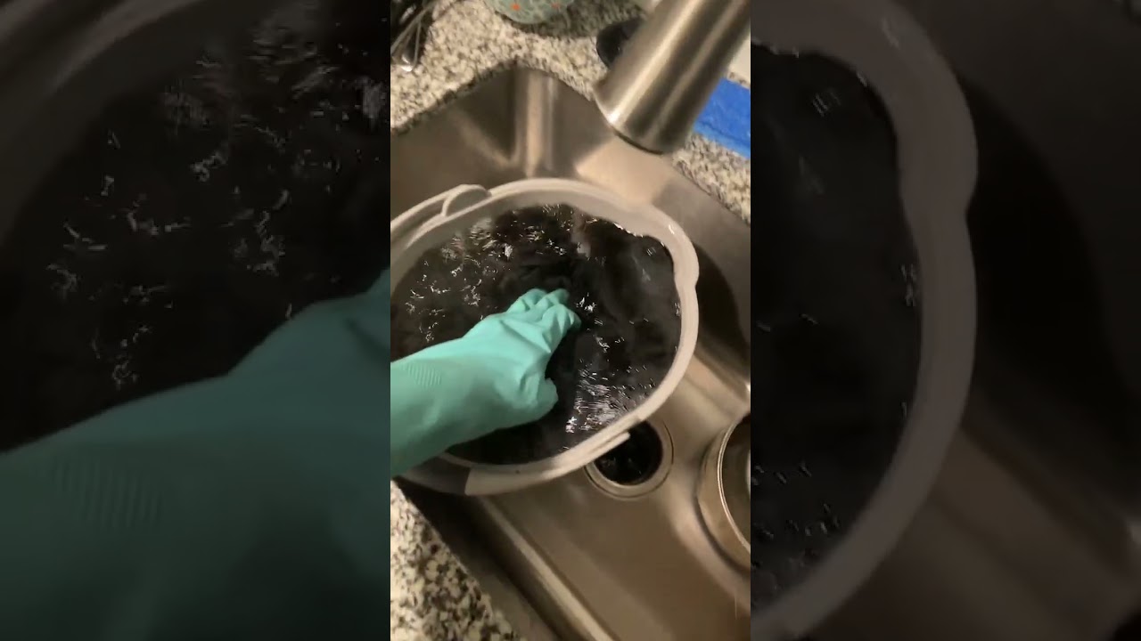 How to dye black clothing!