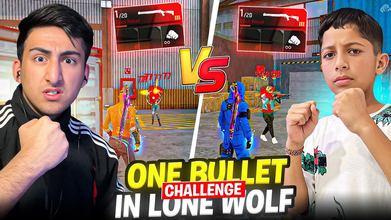 One Bullet Is Back😱In Lone Wolf Challenge With My Little Brother😍[A_s Gaming] - Free Fire Max