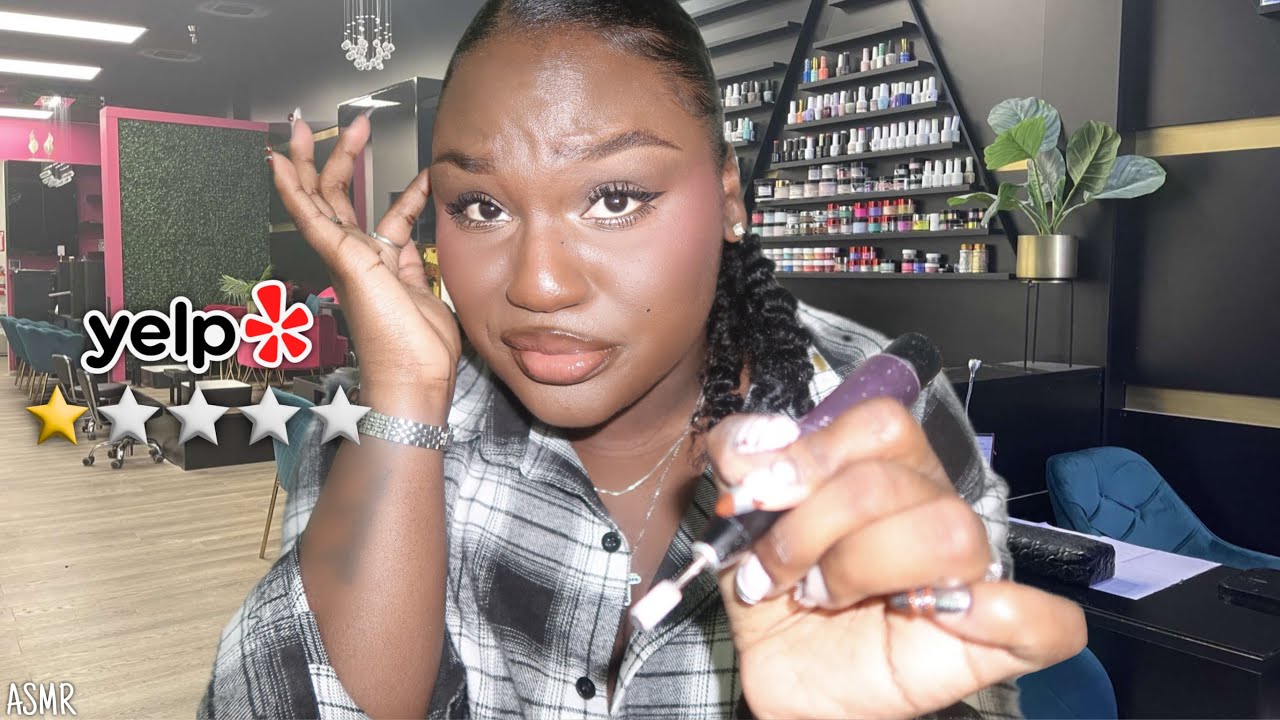 ASMR | Worst Reviewed Nail Tech BUTCHERS Your Nails...