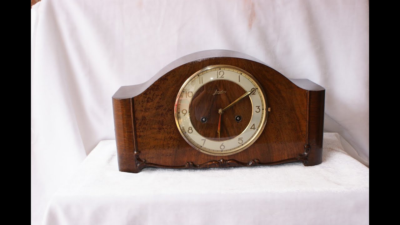 Antik Buffetuhr Kaminuhren Pendule Junghans W.278.a / Antiguo Reloj de Chimenea Junghans