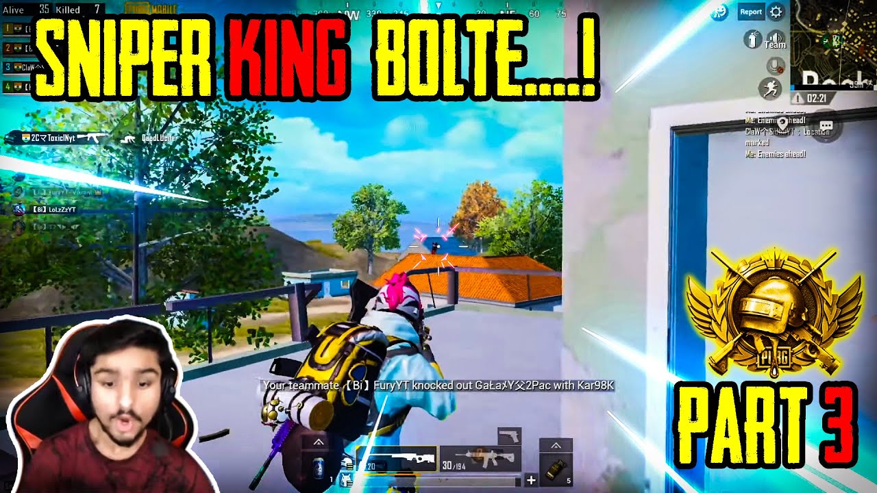 [PART 3] THIS IS WHY THEY CALL 'LoLzZz' SNIPER KING | PUBG MOBILE HIGHLIGHTS