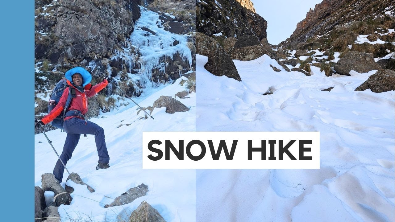 SNOW HIKE Drakensberg | Up Bannerman and down Langalibalele Pass