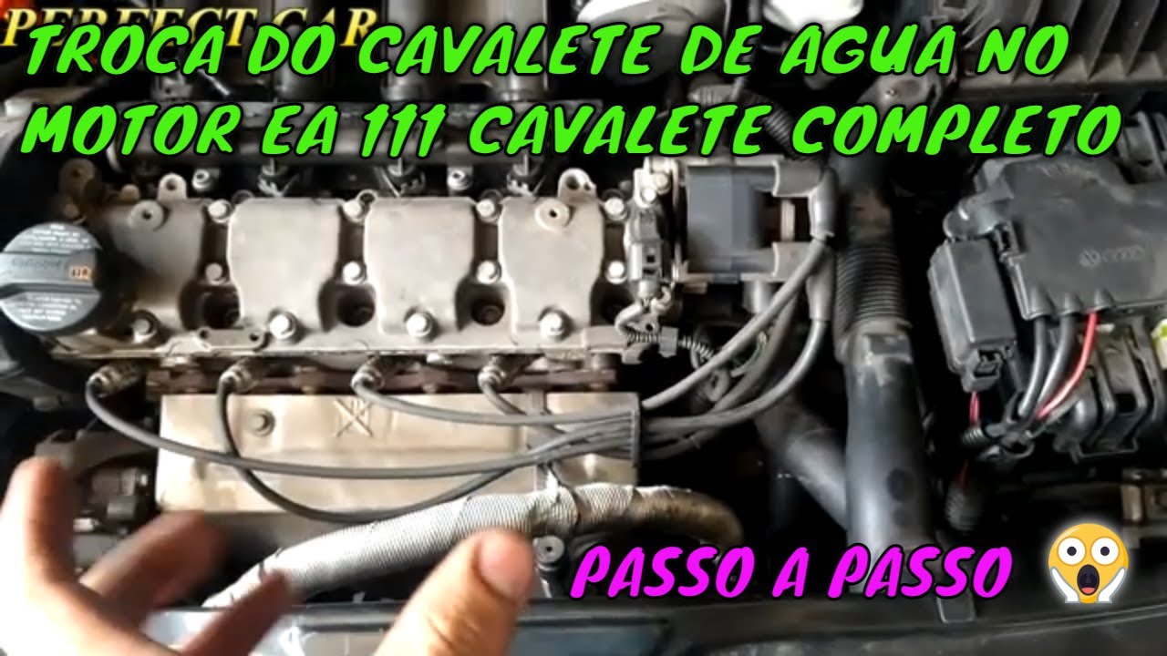 TROCA DO CAVALETE DE AGUA DO MOTOR AE 111 GOL FOX SAVEIRO VOYAGE 1.0 E 1.6