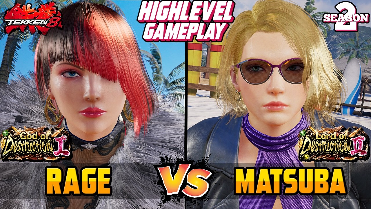 T8 – RAGE (Anna Williams) vs MATSUBA (Nina Williams) – Tekken 8 High Level Gameplay