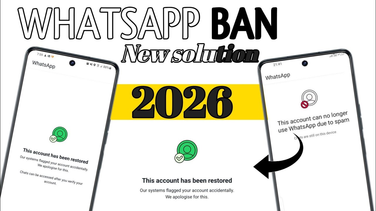WhatsApp Ban New Solution 2026 | This account cannot be longer use WhatsApp Problem solve 100% work