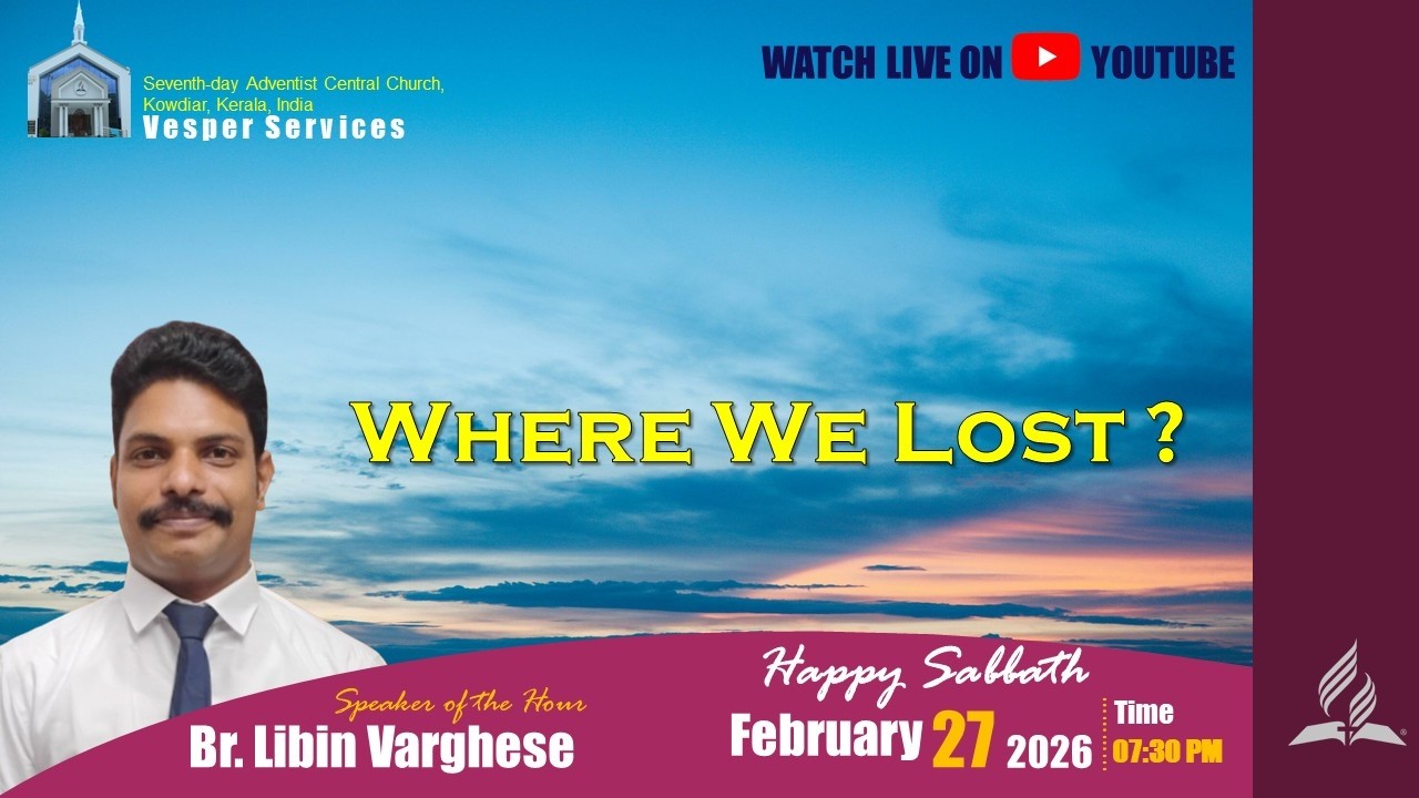 Seventh-day Adventist Central Church - Vesper Service   27 February, 2026