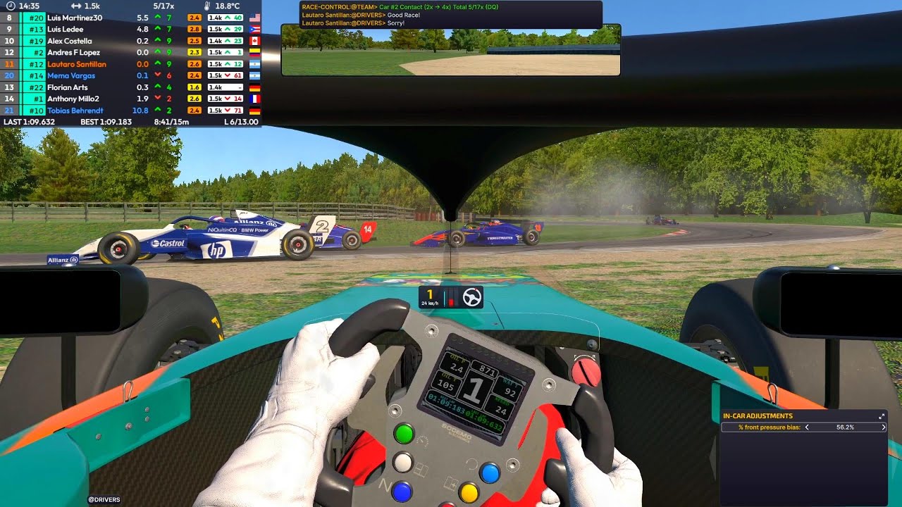 Aun sigo insistiendo con los F4.. (F4/Lime Rock/iRacing)