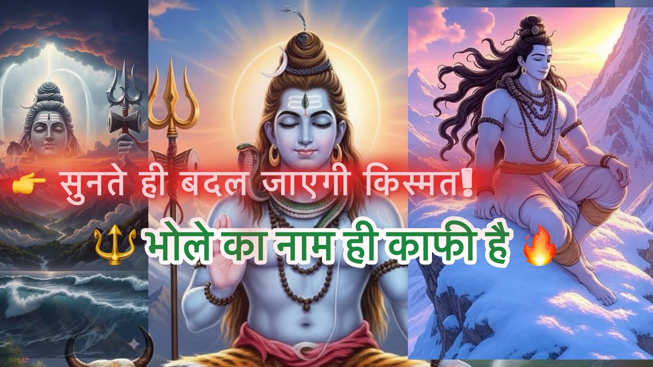 “भोले तेरे नाम का सहारा है” 🔱 हर हर महादेव 🔱