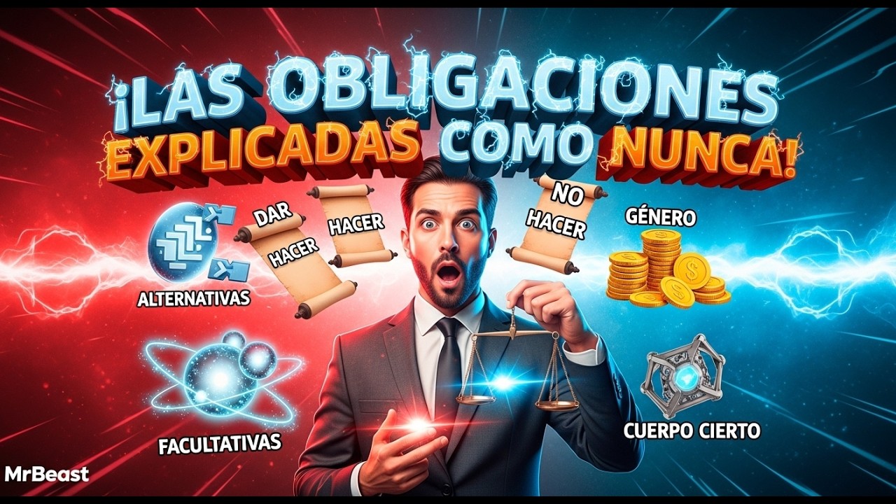 ⚖️ ¡Nadie te explicó las OBLIGACIONES así! (Derecho Civil en 8 min)