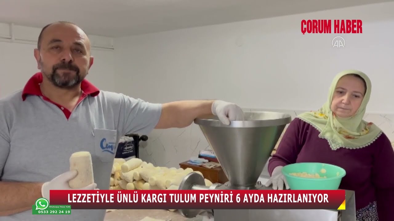 &Ccedil;ORUM&rsquo;UN LEZZETİYLE &Uuml;NL&Uuml; KARGI TULUM PEYNİRİ 6 AYDA HAZIRLANIYOR