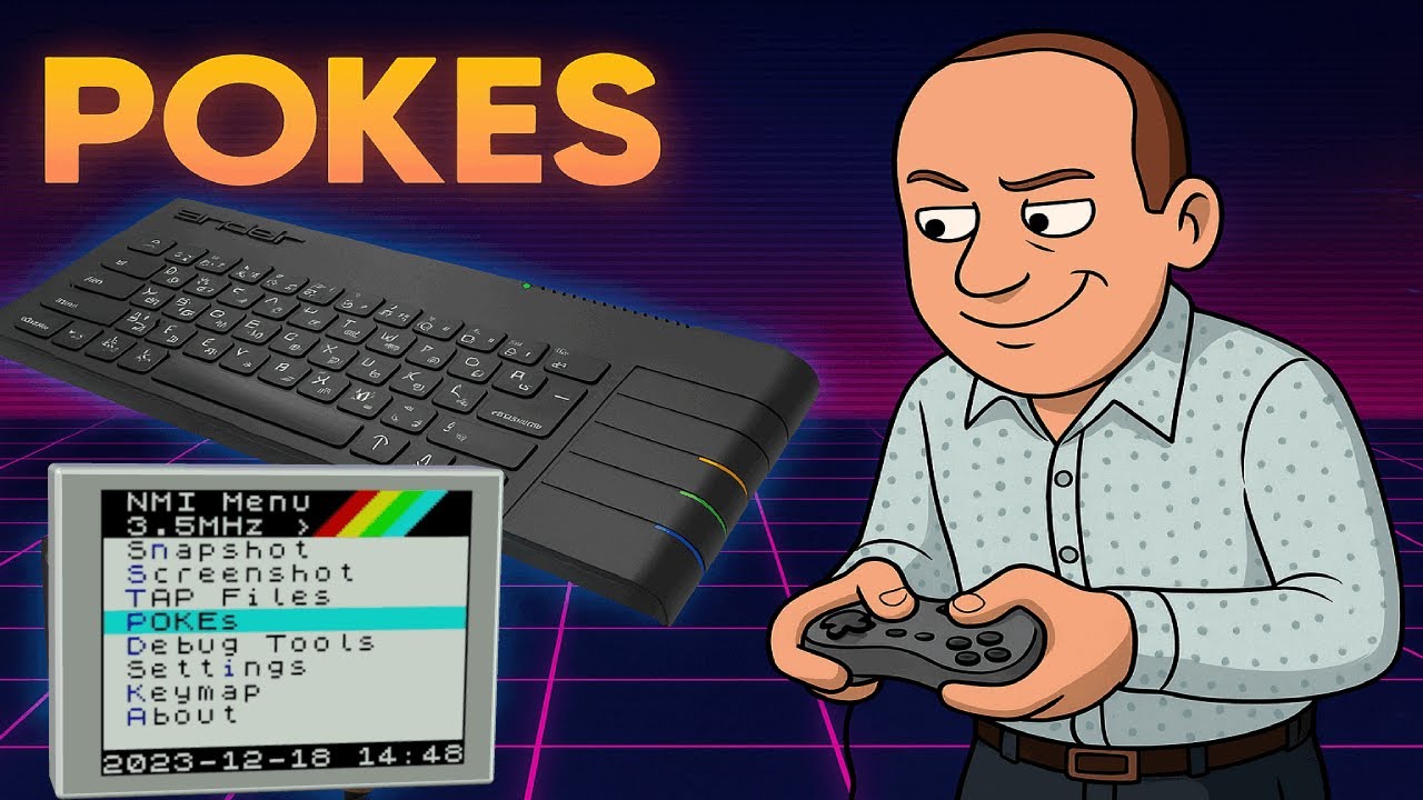 POKES with the ZX Spectrum Next KS2 & KS3 - We show how easy it is to use game cheats.