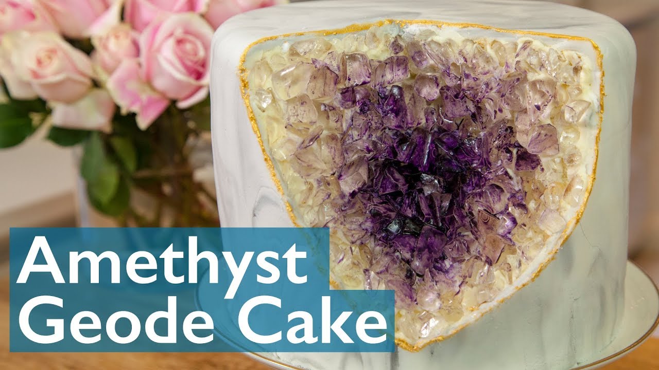 Marble Geode Cake Tutorial! #geodecake