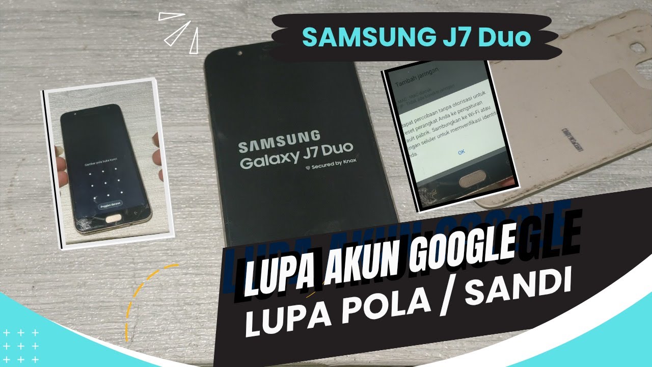 Cara Mengatasi Samsung J7 Duo (SM J720F) Lupa Akun Google | Lupa Pola/Sandi | Frp Bypass