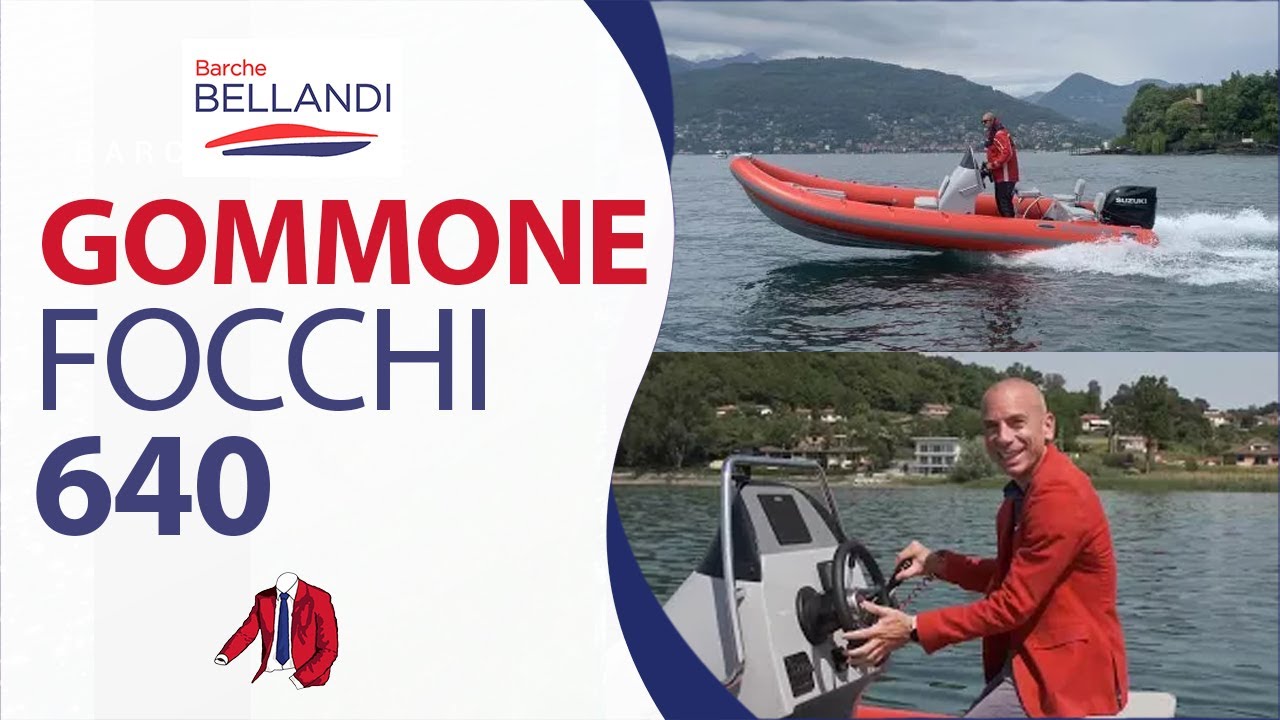 Gommone FOCCHI 640 con Motore SUZUKI // Test sul lago Maggiore // Barche Bellandi