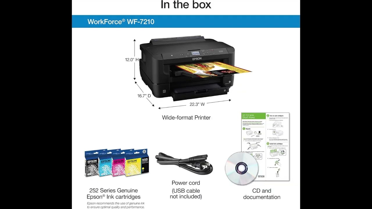 Epson WorkForce WF-7210 Review | Best Wide-Format Wireless Color Inkjet Printer for Home & Office