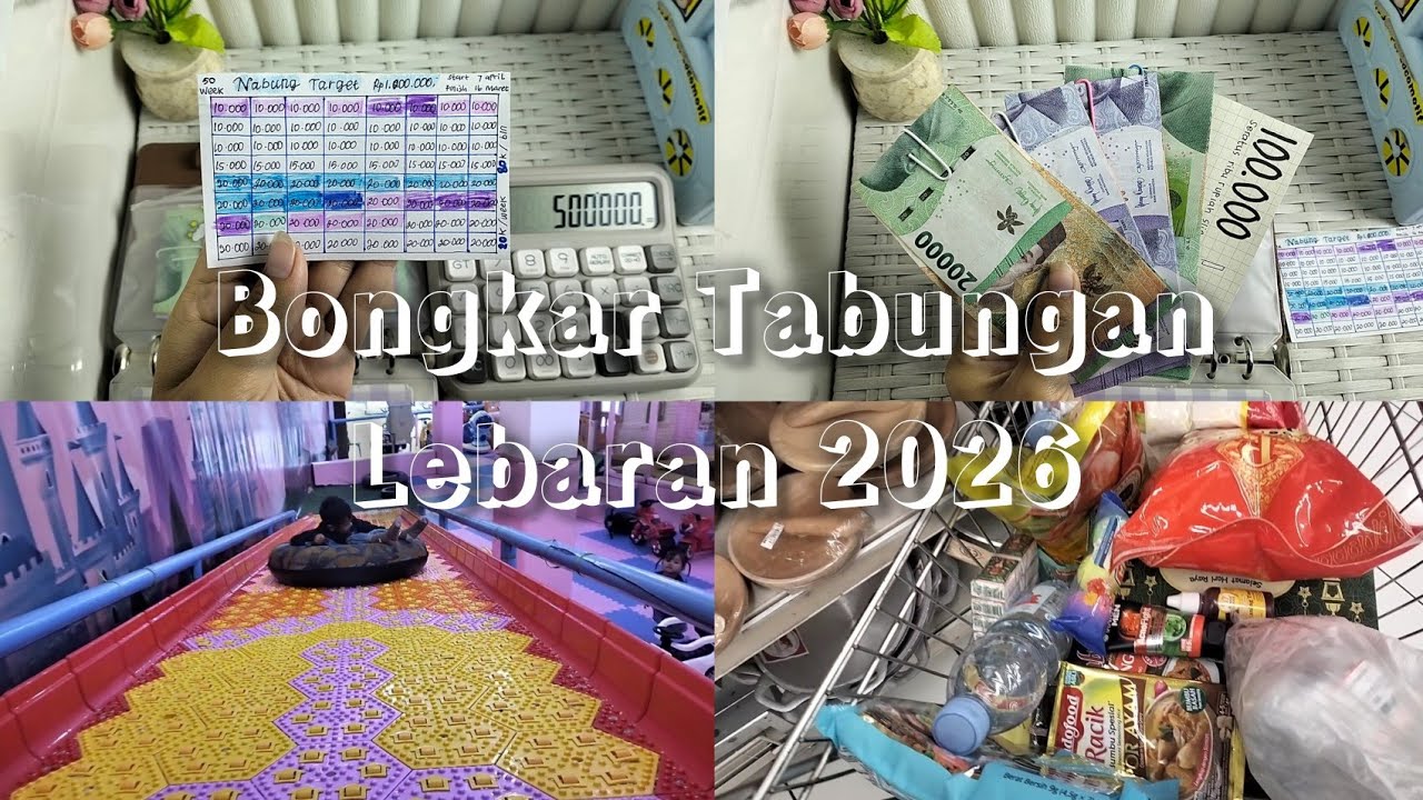 BONGKAR DANA LEBARAN 👏🤍 # untuk beli keperluan 🛒 Ramadhan+Lebaran ✨💥