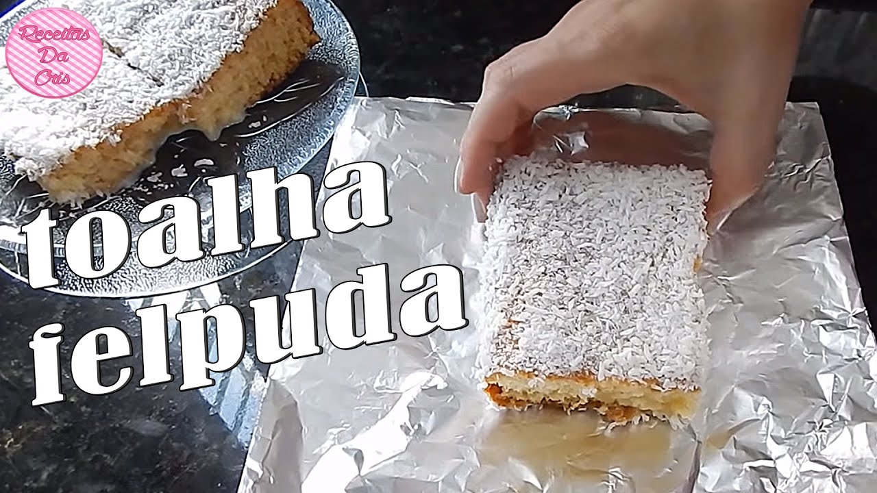 BOLO GELADO DE COCO TOALHA FELPUDA | RECEITAS DA CRIS