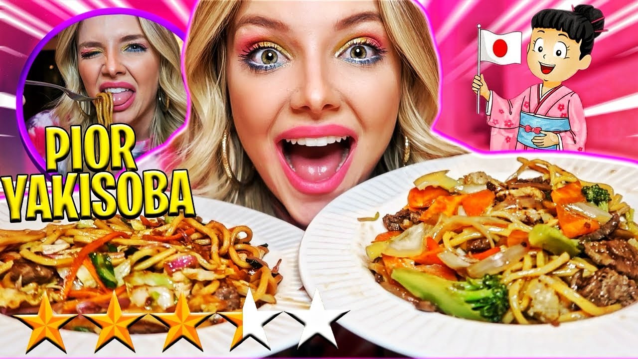 PROVEI A YAKISOBA DE PIOR E MELHOR AVALIAÇÃO DO APLICATIVO
