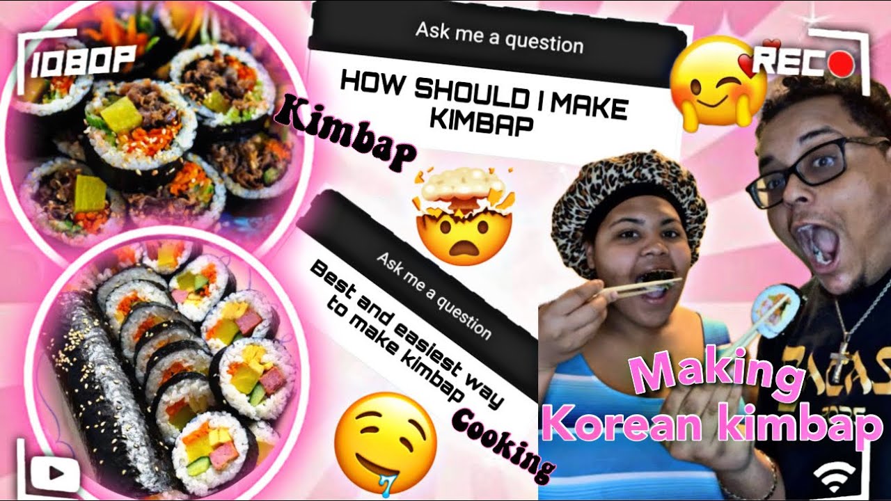 Making Korean Kimbap with the love of my life!! 