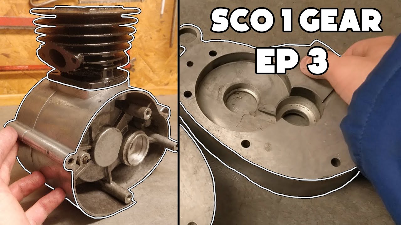 SCO 1 Gear Motor Renovering │EP 3│ Fjerner Motorlejer & Maler Cylinder