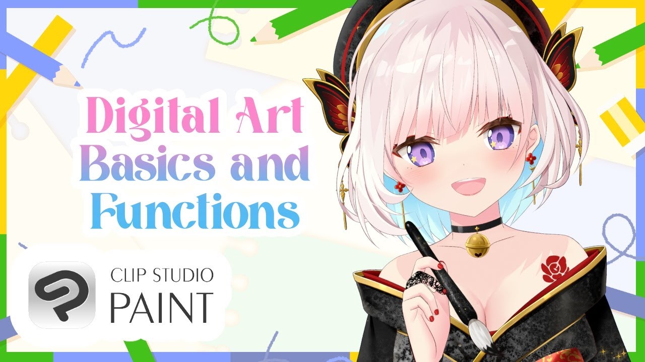 【 Drawing 】Let's Learn the Basics of Digital Art, Canvas Sizes, Layers etc【 iofi / hololiveID 】