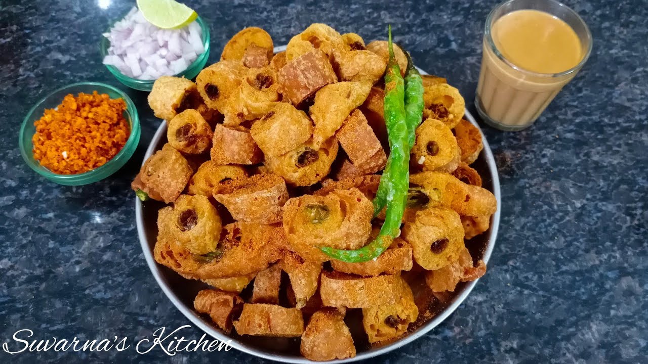 सोलापूर स्पेशल मिरची भजी व डिस्को भजी | Solapur Special Disco Bhaji | Solapur Street Food