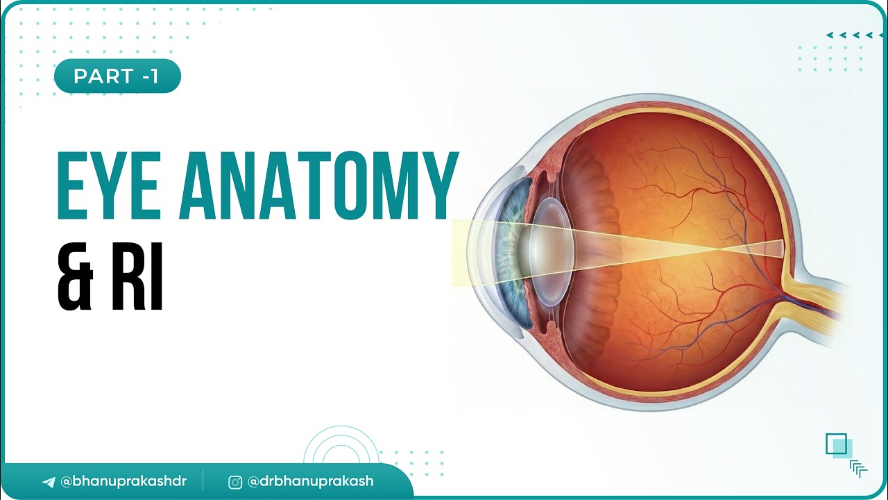 1. Introduction to Ophthalmology 👁️ Eye Anatomy & Refractive Index ( Part -1 )