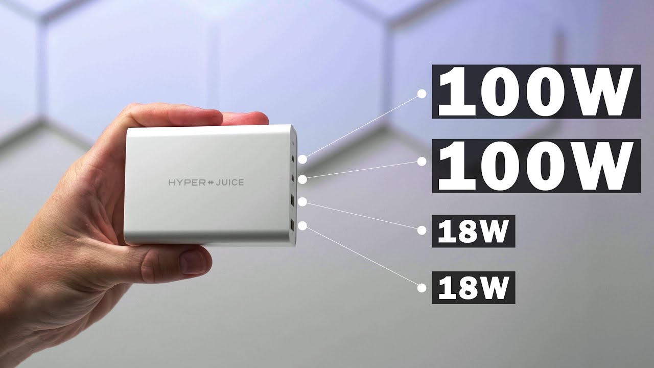 The smallest 100W USB-C GaN Charger - HyperJuice Charger - Review