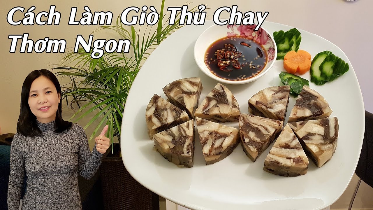 Cách Làm Giò Thủ Chay Thơm Ngon Cho Ngày Tết 2020 (Vietnamese Vegan Mushroom Ham) | Cô Tư Hà Lan
