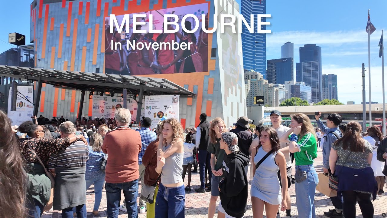 Melbourne City CBD in November | Fed Square Virtual Tour