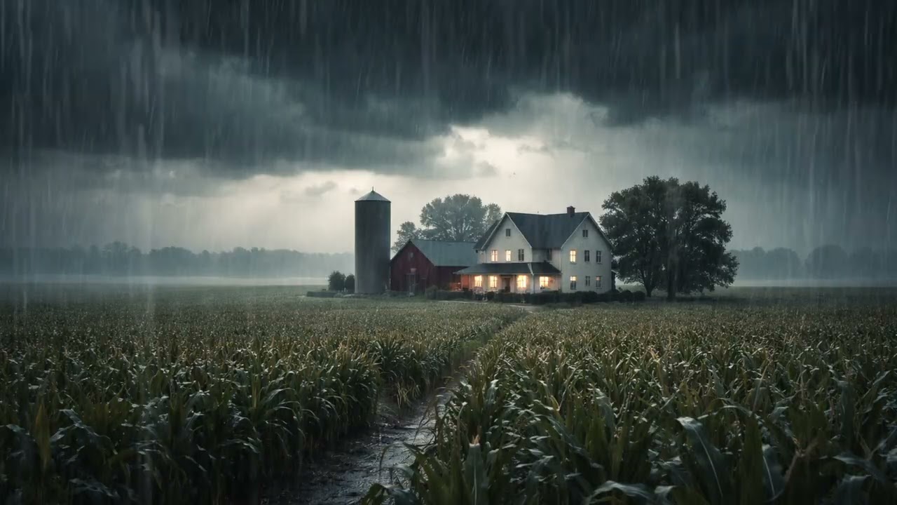 Heavy Rain Sounds for Sleeping – Deep Relaxation and Stress Relief