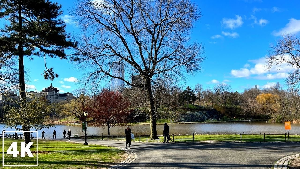 Early Morning Central Park Walk Around Harlem Meer + Conservatory Garden | 4K NYC Walking Tour