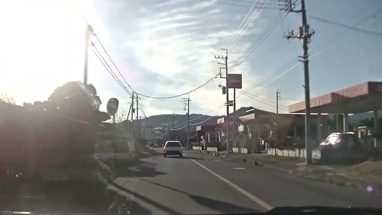 【車載】県道30号　茨城県笠間市 岩間市街地