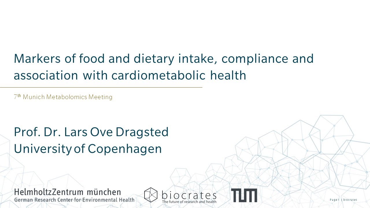 Markers of food and dietary intake, compliance and association with cardiometabolic health