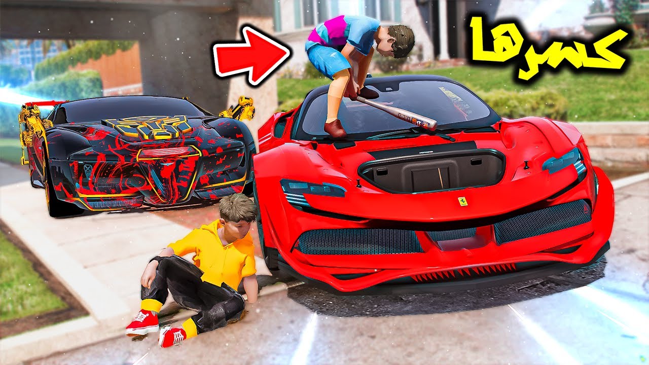 كسر سيارات النينجا 😱🔥!! : فلم قراند