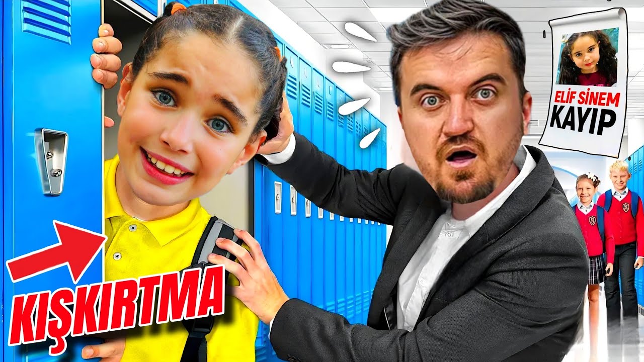 ELİF SİNEM OKULDA DOLABA SAKLANDI ‼️ BABAMA ŞAKA ELİF KAYBOLDU !! 